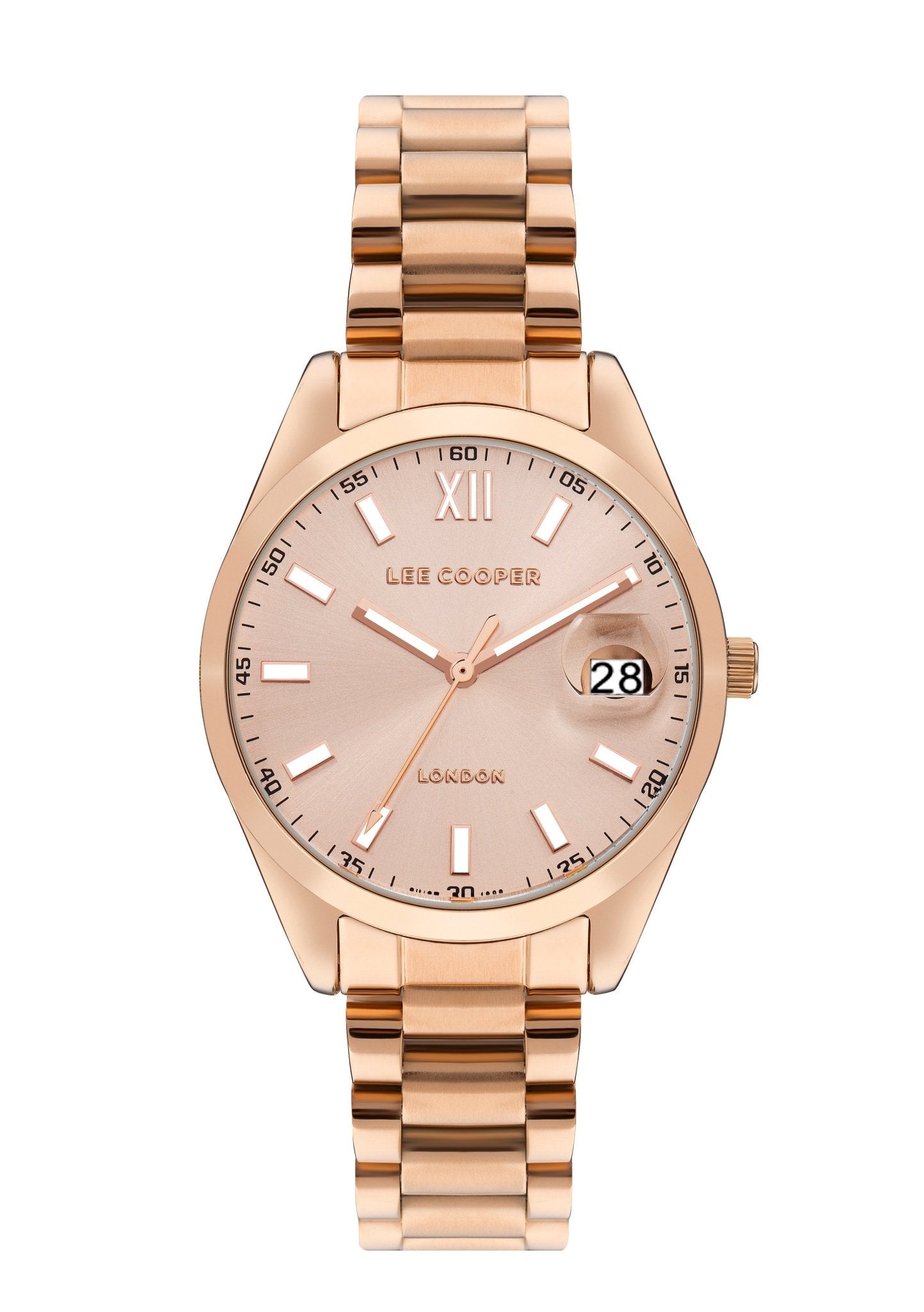 Lee Cooper LC07827.410 Women's Super Metal Rose Gold Watch - Zamana.pk