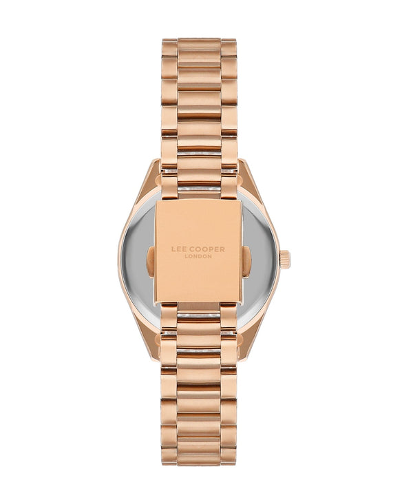 Lee Cooper LC07827.410 Women's Super Metal Rose Gold Watch - Zamana.pk