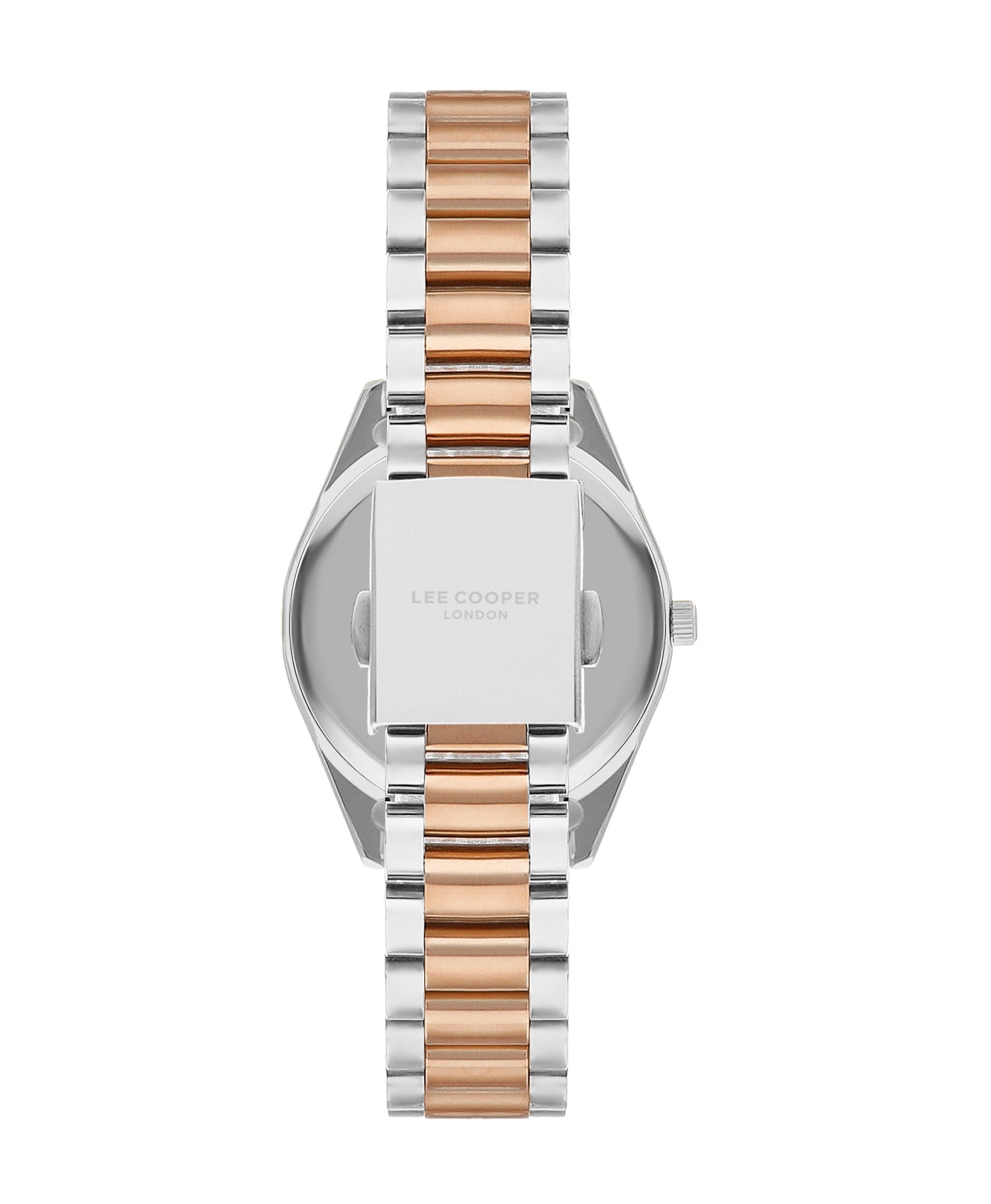 Lee Cooper LC07827.560 Women's Super Metal Silver/Rose Gold Watch - Zamana.pk