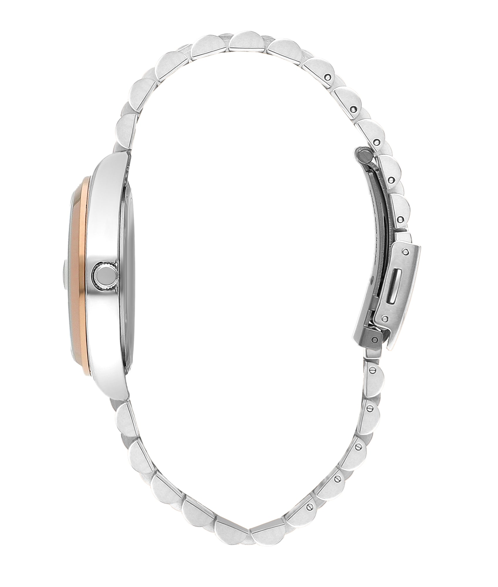 Lee Cooper LC07827.560 Women's Super Metal Silver/Rose Gold Watch - Zamana.pk