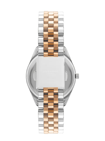 Lee Cooper LC07831.520 Women's Super Metal Silver/Rose Gold Watch - Zamana.pk