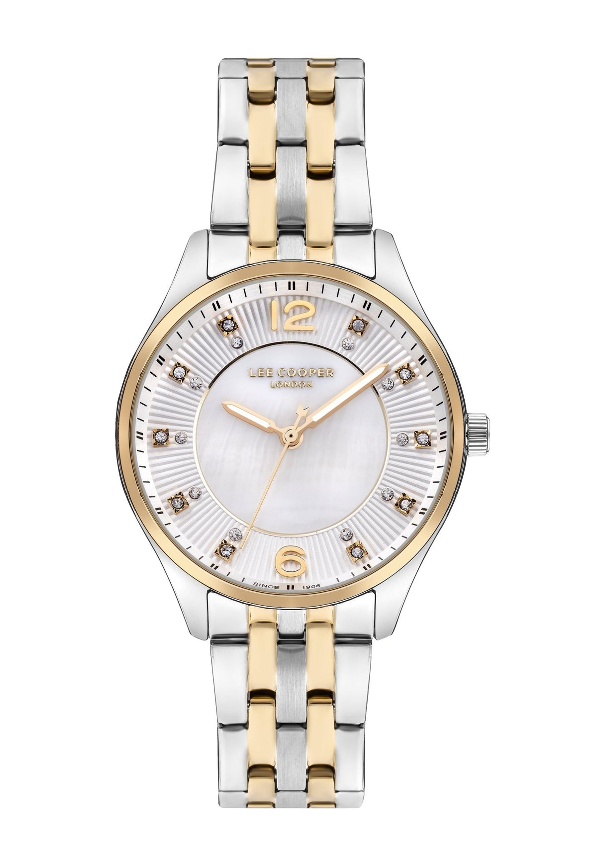 Lee Cooper LC07832.220 Women's Super Metal Silver/Gold Watch - Zamana.pk