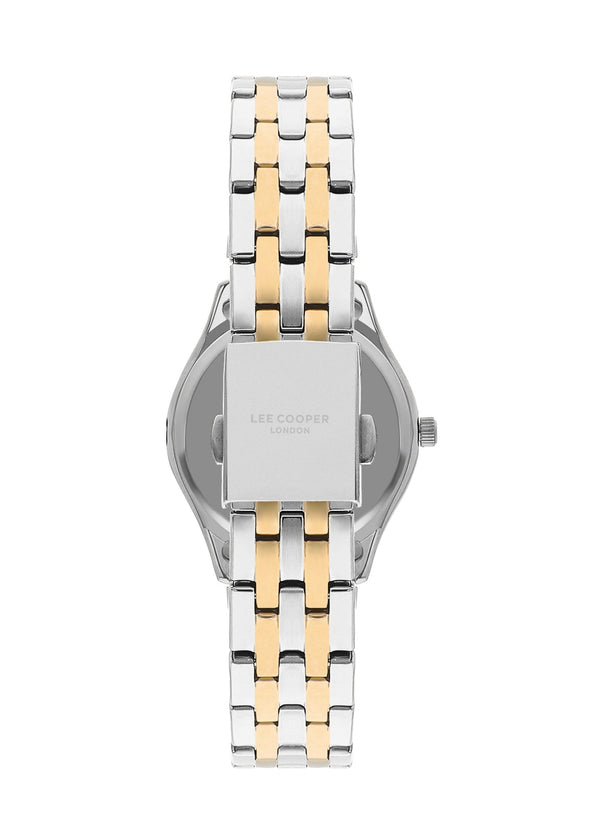Lee Cooper LC07832.220 Women's Super Metal Silver/Gold Watch - Zamana.pk