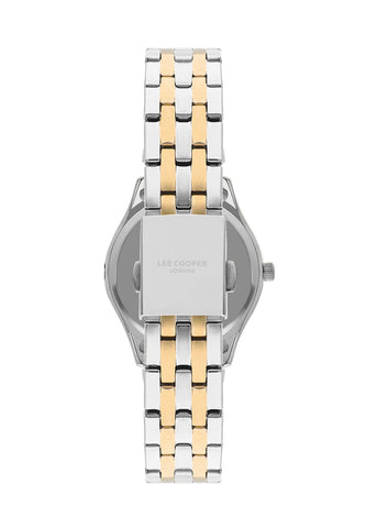 Lee Cooper LC07832.220 Women's Super Metal Silver/Gold Watch - Zamana.pk