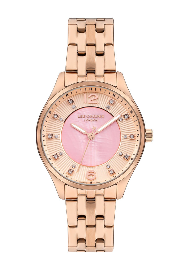 Lee Cooper LC07832.410 Women's Super Metal Rose Gold Watch - Zamana.pk