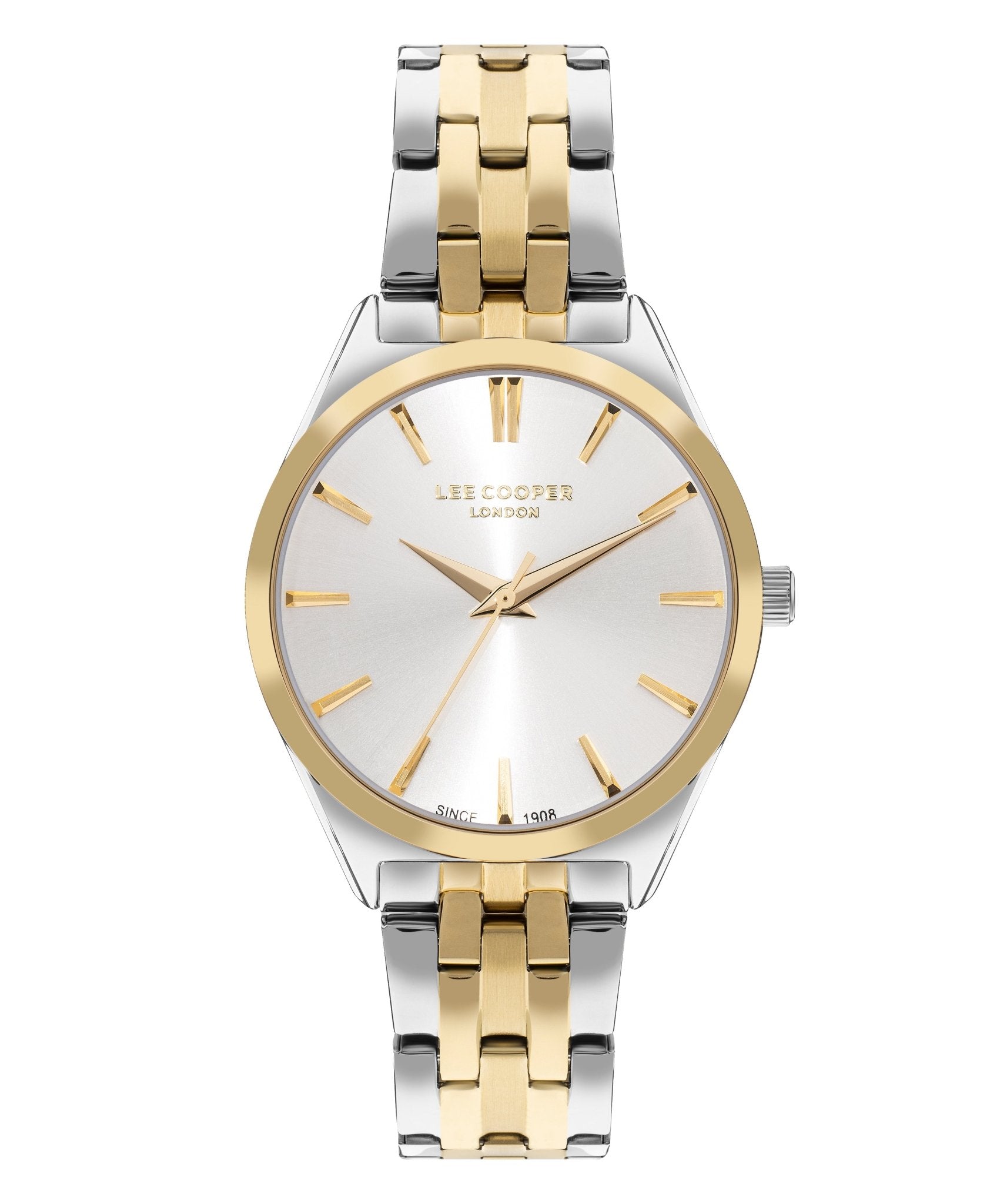 Lee Cooper LC07833.230 Women's Super Metal Silver/Gold Watch - Zamana.pk