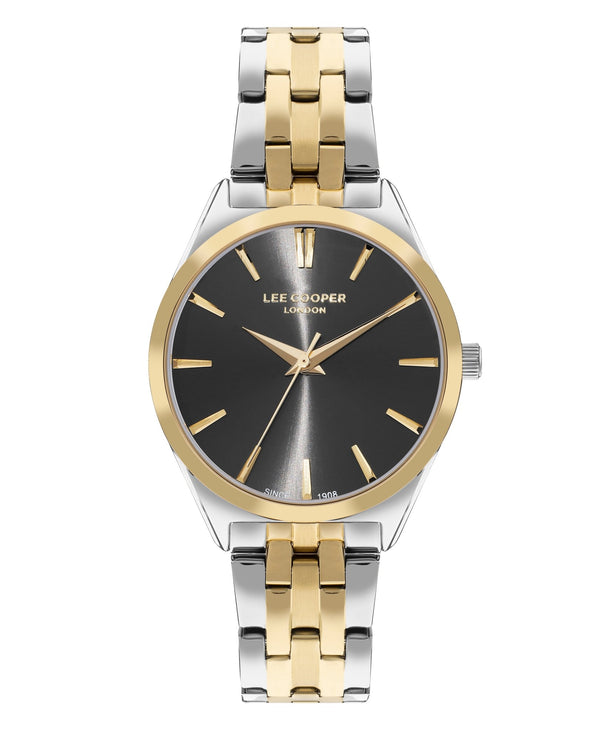 Lee Cooper LC07833.260 Women's Super Metal Silver/Gold Watch - Zamana.pk