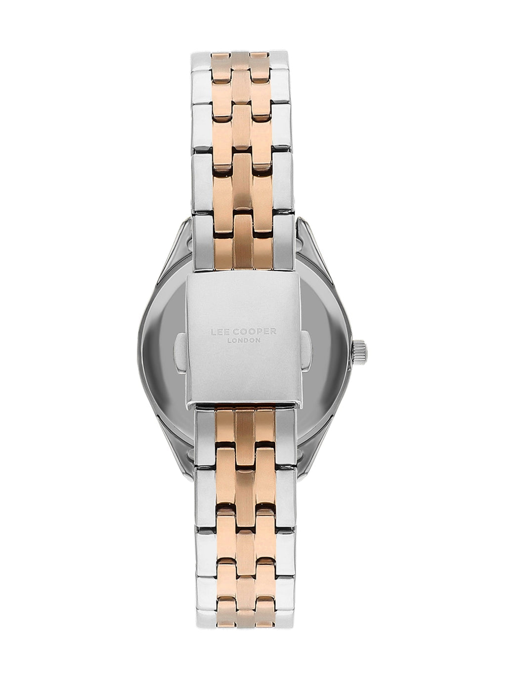 Lee Cooper LC07833.530 Women's Super Metal Silver/Rose Gold Watch - Zamana.pk