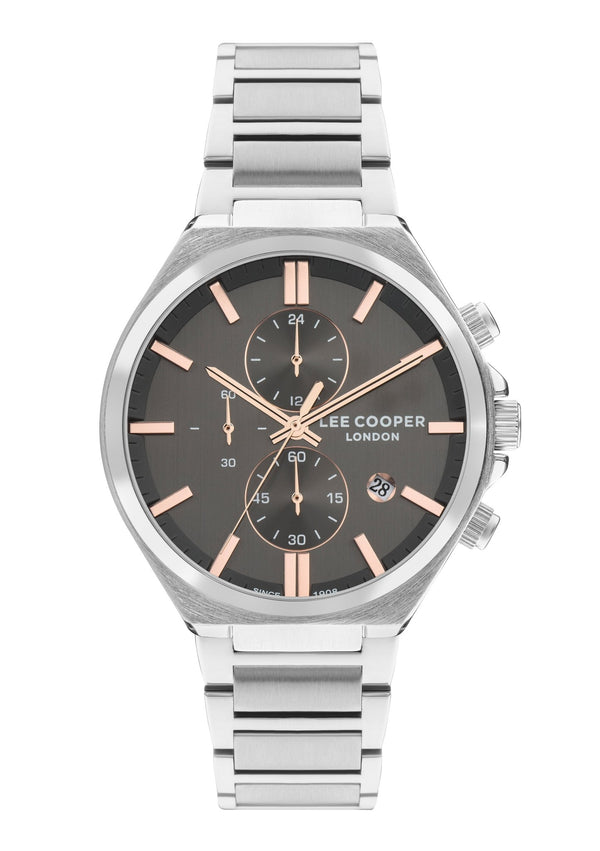Lee Cooper LC07835.360 Men's Super Metal Silver Multifunction Watch - Zamana.pk