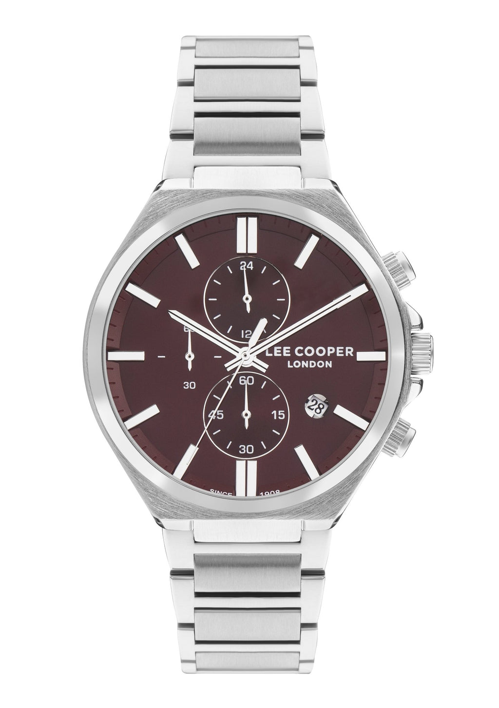 Lee Cooper LC07835.380 Men's Super Metal Silver Multifunction Watch - Zamana.pk