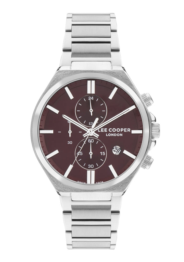 Lee Cooper LC07835.380 Men's Super Metal Silver Multifunction Watch - Zamana.pk