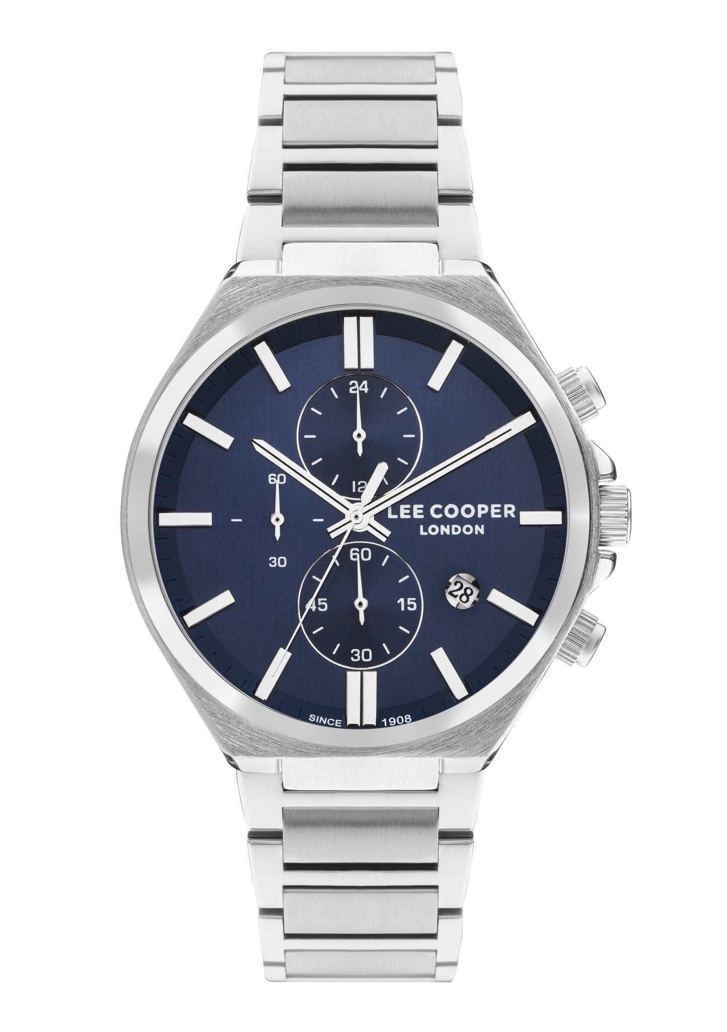 Lee Cooper LC07835.390 Men's Super Metal Silver Multifunction Watch - Zamana.pk Main image