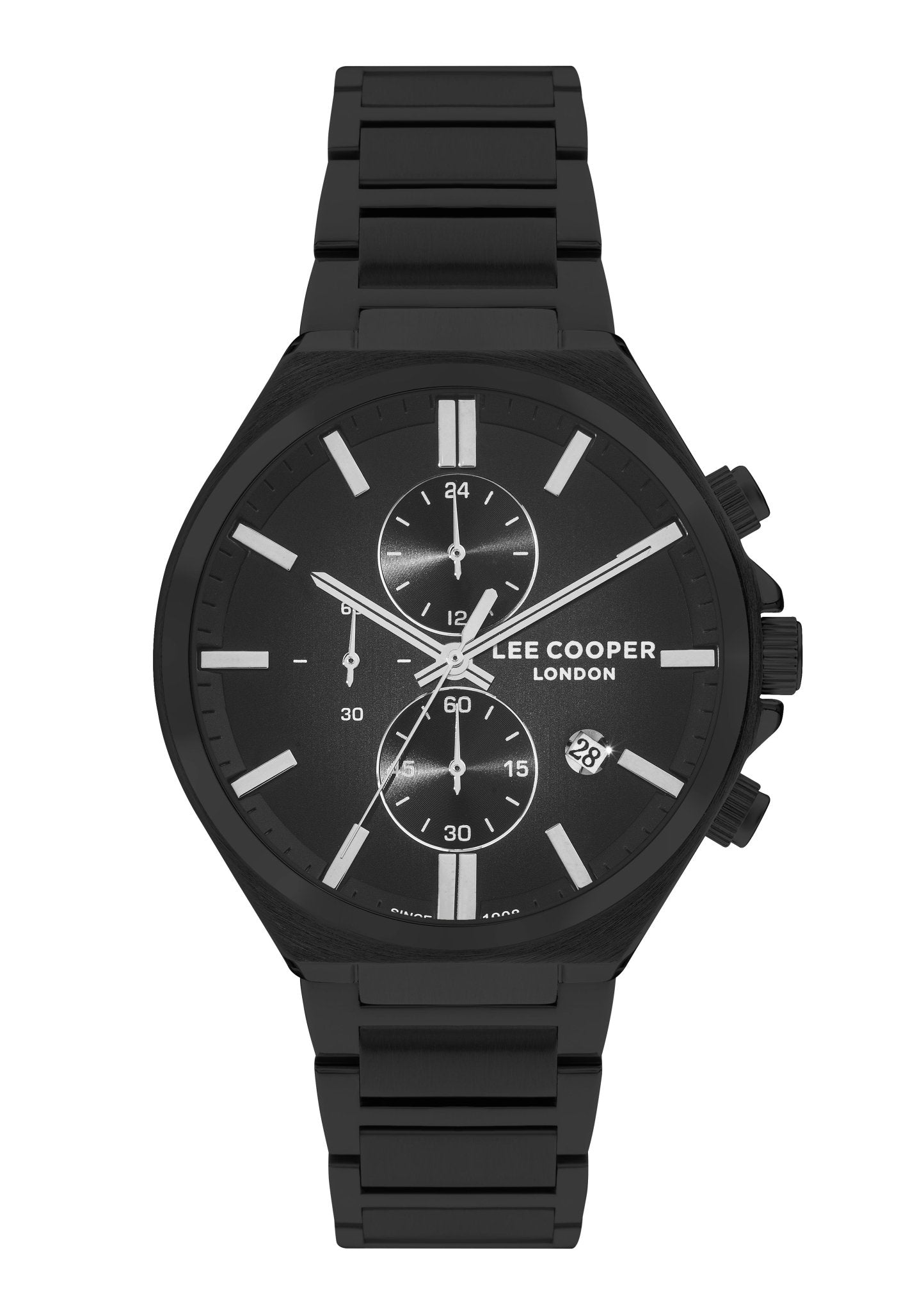 Lee Cooper LC07835.650 Men's Super Metal Black Multifunction Watch - Zamana.pk
