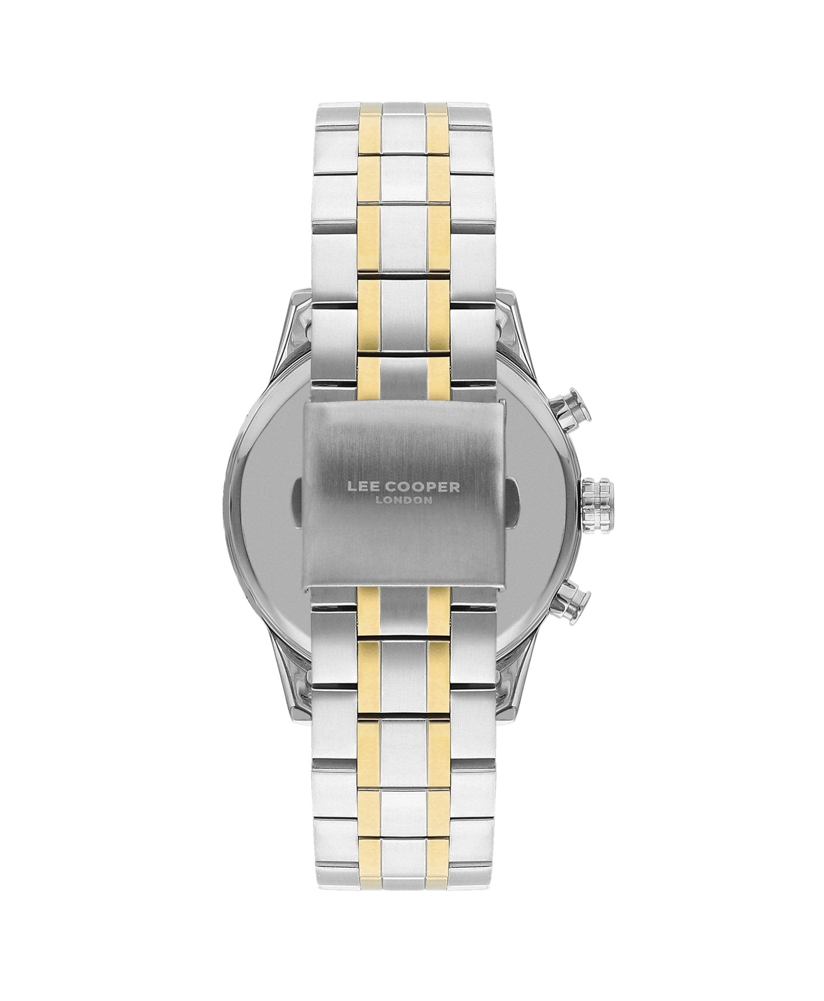 Lee Cooper LC07836.270 Men's Super Metal Silver/Gold Multifunction Watch - Zamana.pk