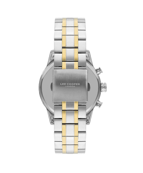 Lee Cooper LC07836.270 Men's Super Metal Silver/Gold Multifunction Watch - Zamana.pk