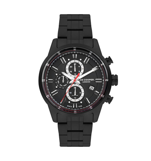 Lee Cooper LC07836.650 Men's Super Metal Black Multifunction Watch - Zamana.pk