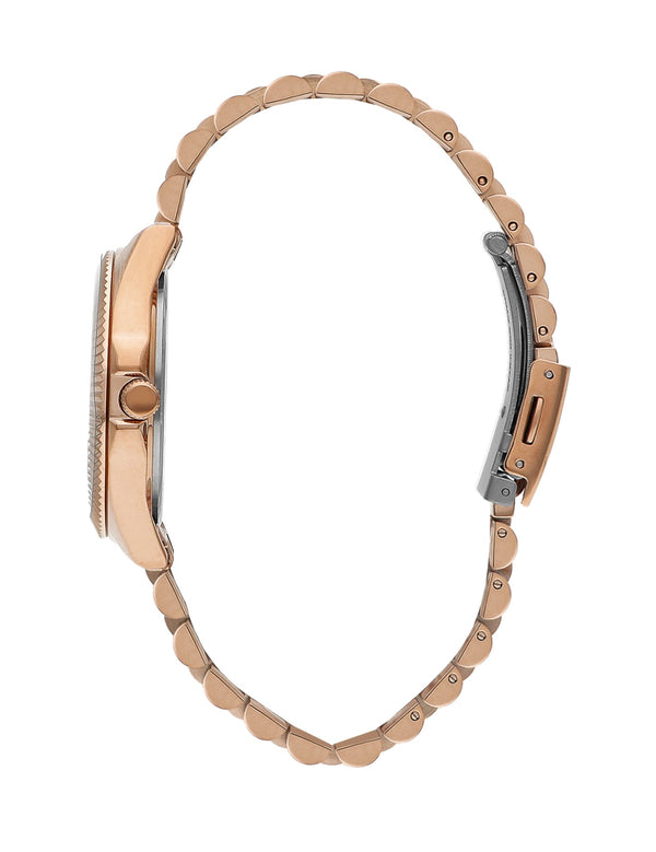 Lee Cooper LC07837.430 Ladies Super Metal Rose Gold Watch - Zamana.pk