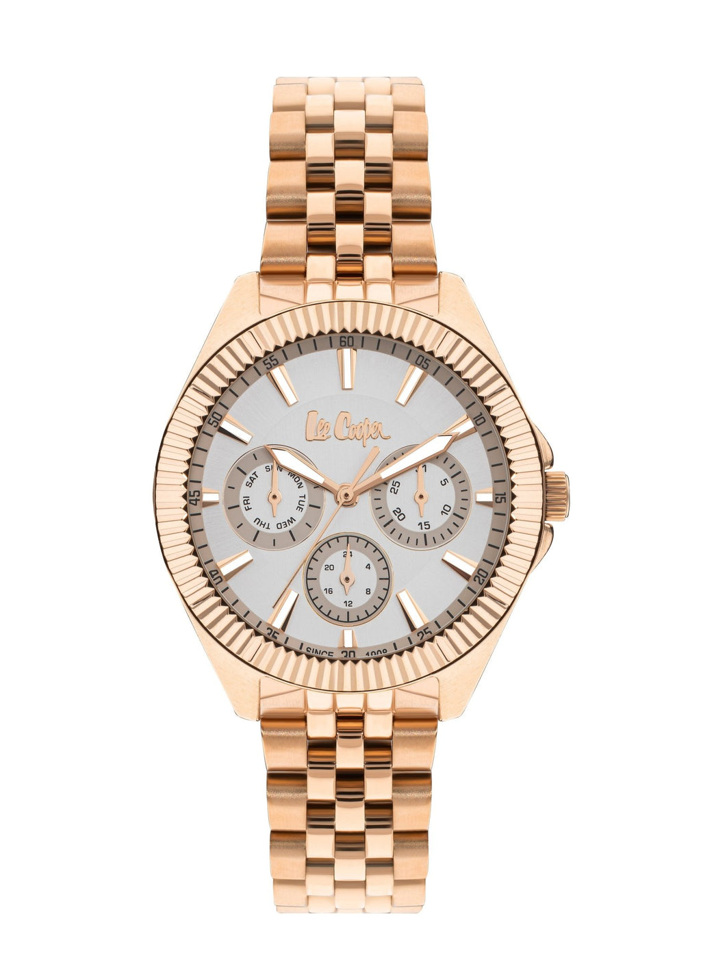 Lee Cooper LC07837.430 Ladies Super Metal Rose Gold Watch - Zamana.pk