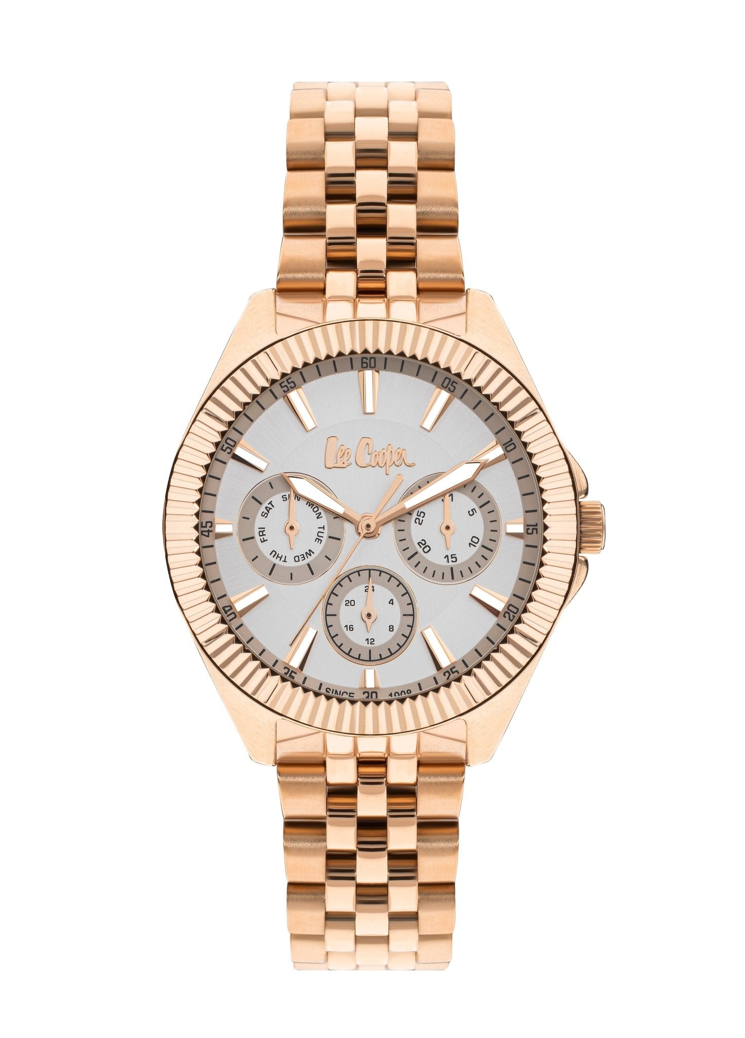 Lee Cooper LC07837.430 Ladies Super Metal Rose Gold Watch - Zamana.pk