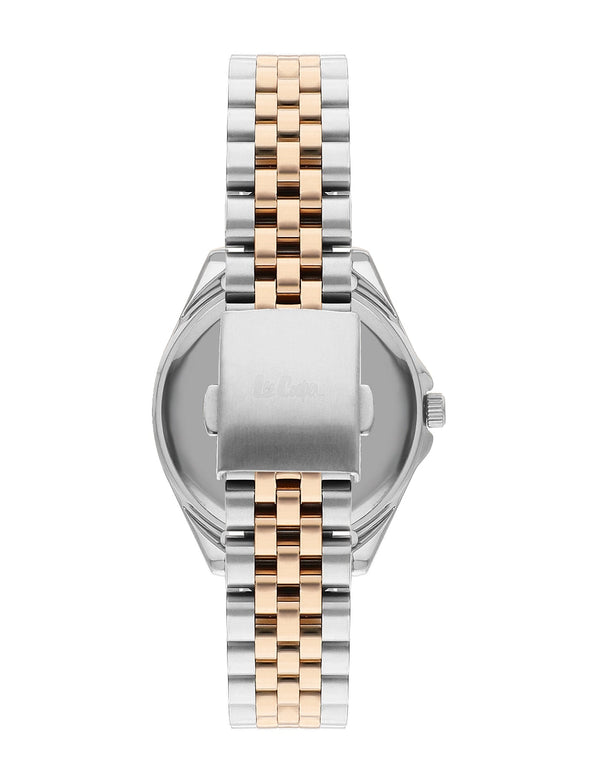 Lee Cooper LC07837.560 Ladies Super Metal Silver/Rose Gold Watch - Zamana.pk