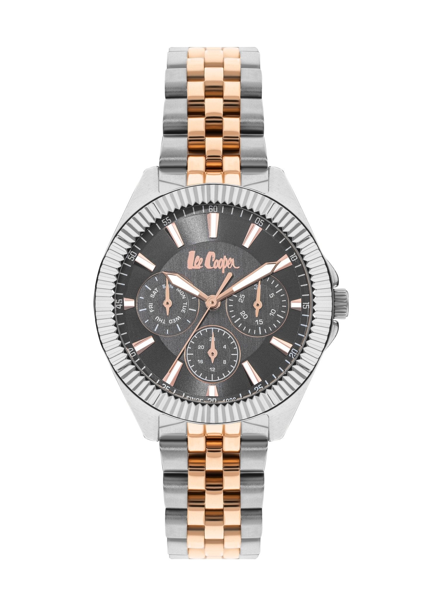 Lee Cooper LC07837.560 Ladies Super Metal Silver/Rose Gold Watch - Zamana.pk Main image