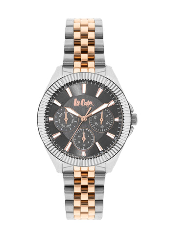 Lee Cooper LC07837.560 Ladies Super Metal Silver/Rose Gold Watch - Zamana.pk
