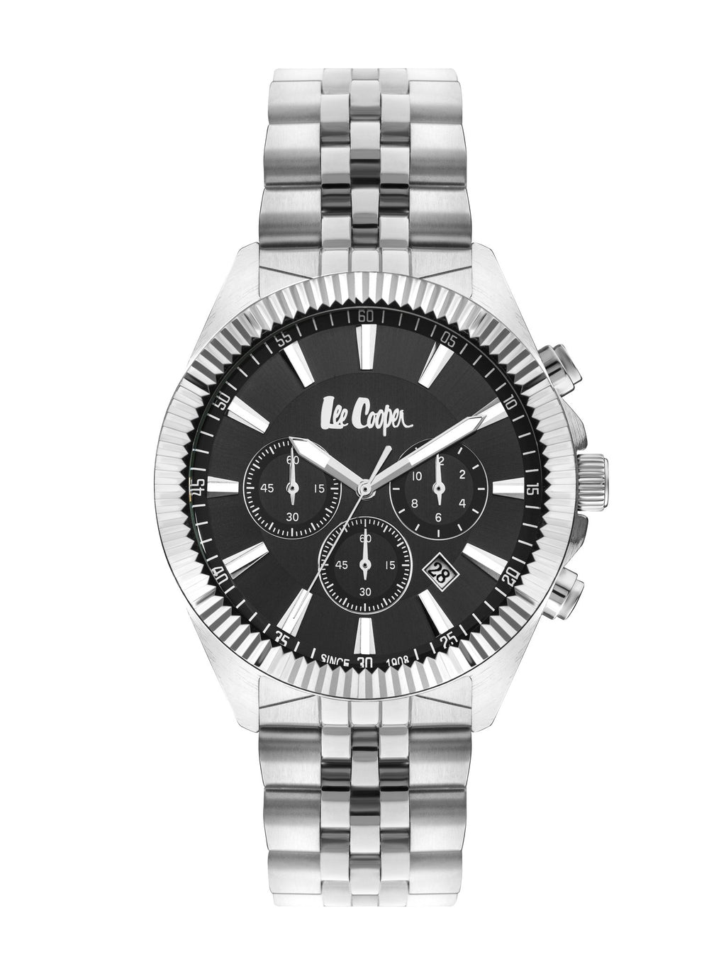 Lee Cooper LC07838.350 Gent Super Metal Silver Watch - Zamana.pk