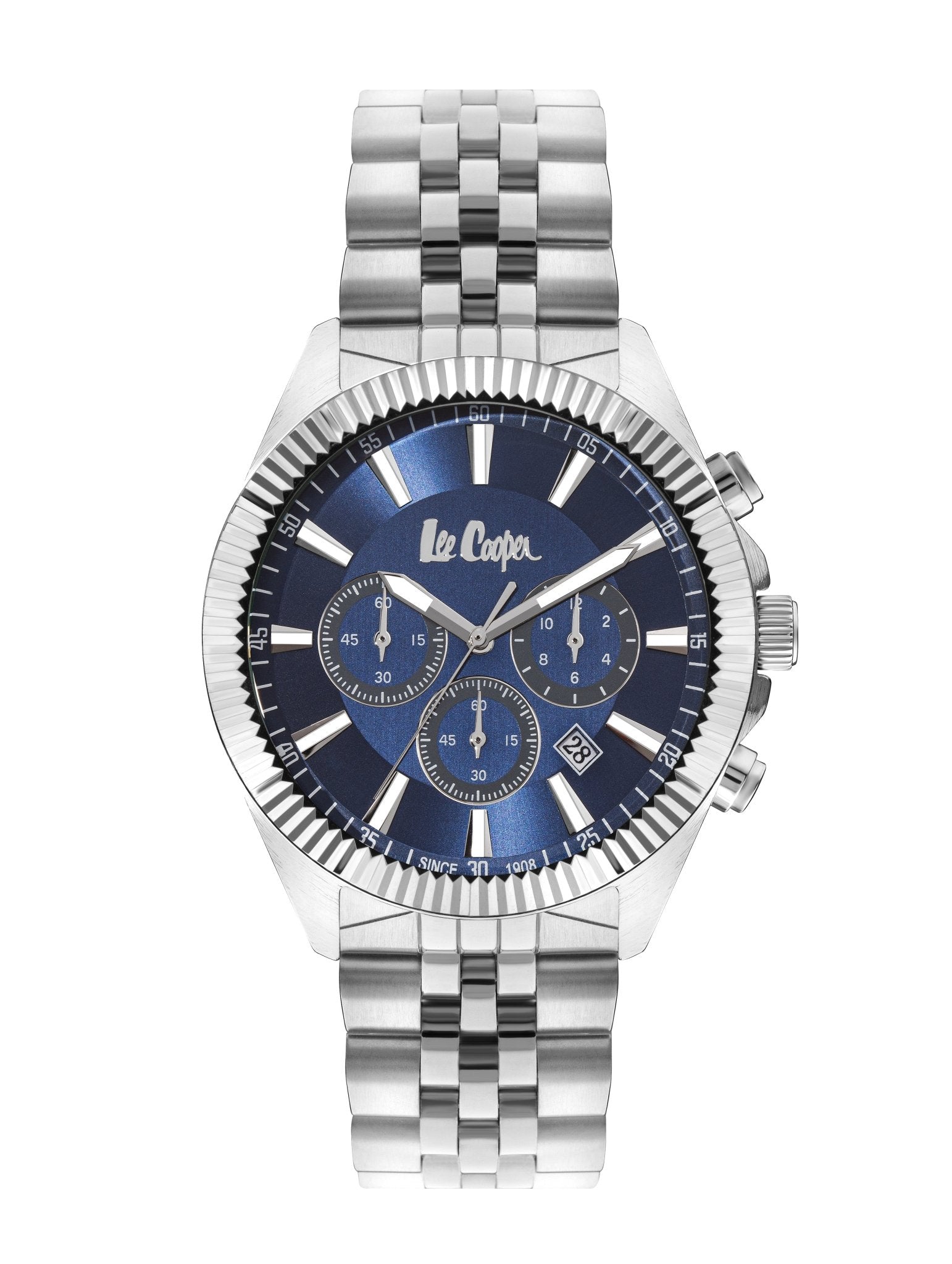Lee Cooper LC07838.390 Gent Super Metal Silver Watch - Zamana.pk Main image