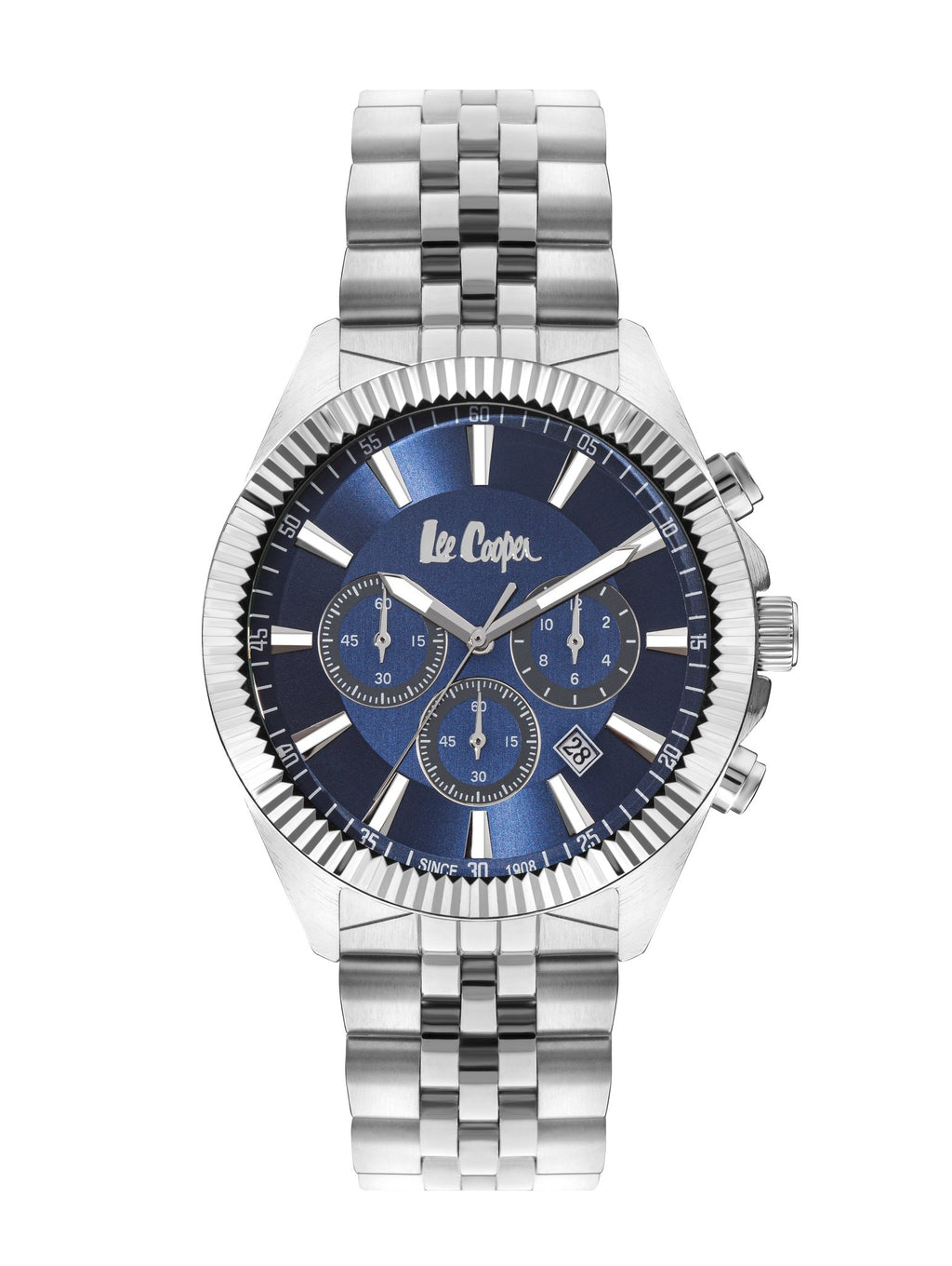 Lee Cooper LC07838.390 Gent Super Metal Silver Watch - Zamana.pk