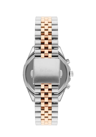 Lee Cooper LC07838.560 Gent Super Metal Silver/Rose Gold Watch - Zamana.pk