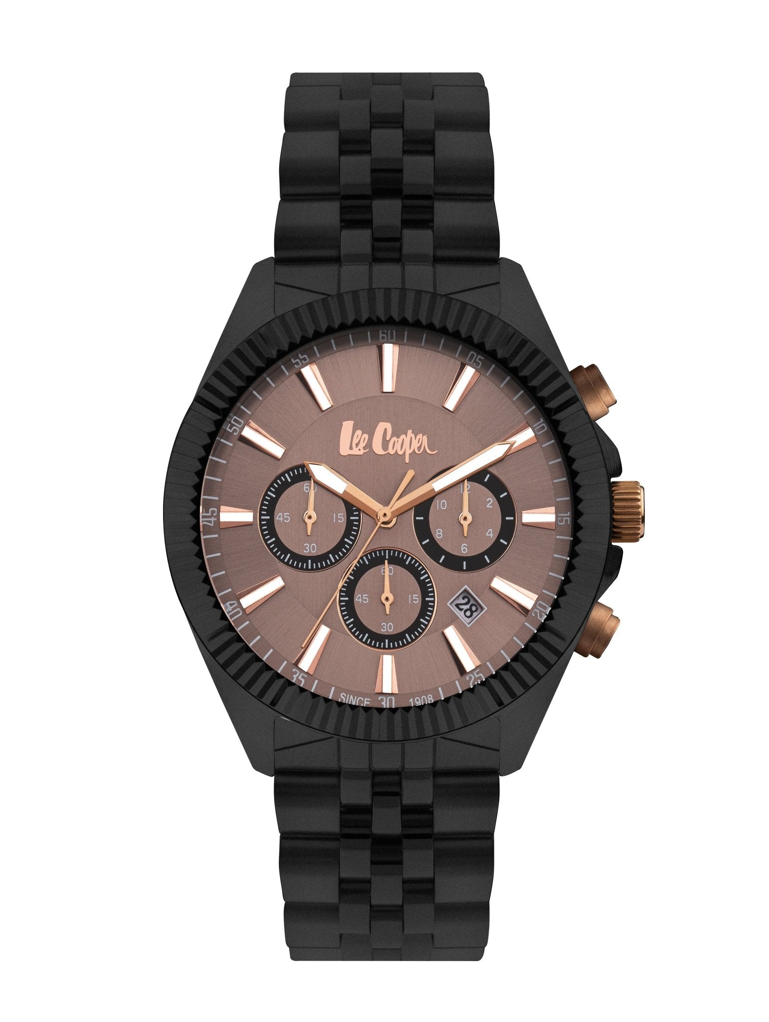 Lee Cooper LC07838.640 Gent Super Metal Black Watch - Zamana.pk Main image