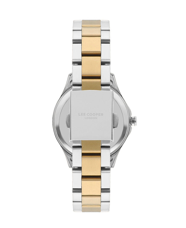 Lee Cooper LC07840.220 Women's Super Metal Silver/Gold Watch - Zamana.pk