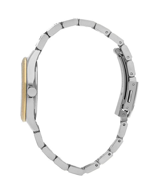 Lee Cooper LC07840.220 Women's Super Metal Silver/Gold Watch - Zamana.pk