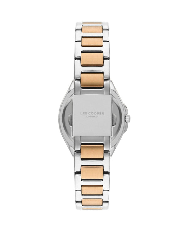 Lee Cooper LC07844.530 Ladies Super Metal Silver/Rose Gold Watch - Zamana.pk