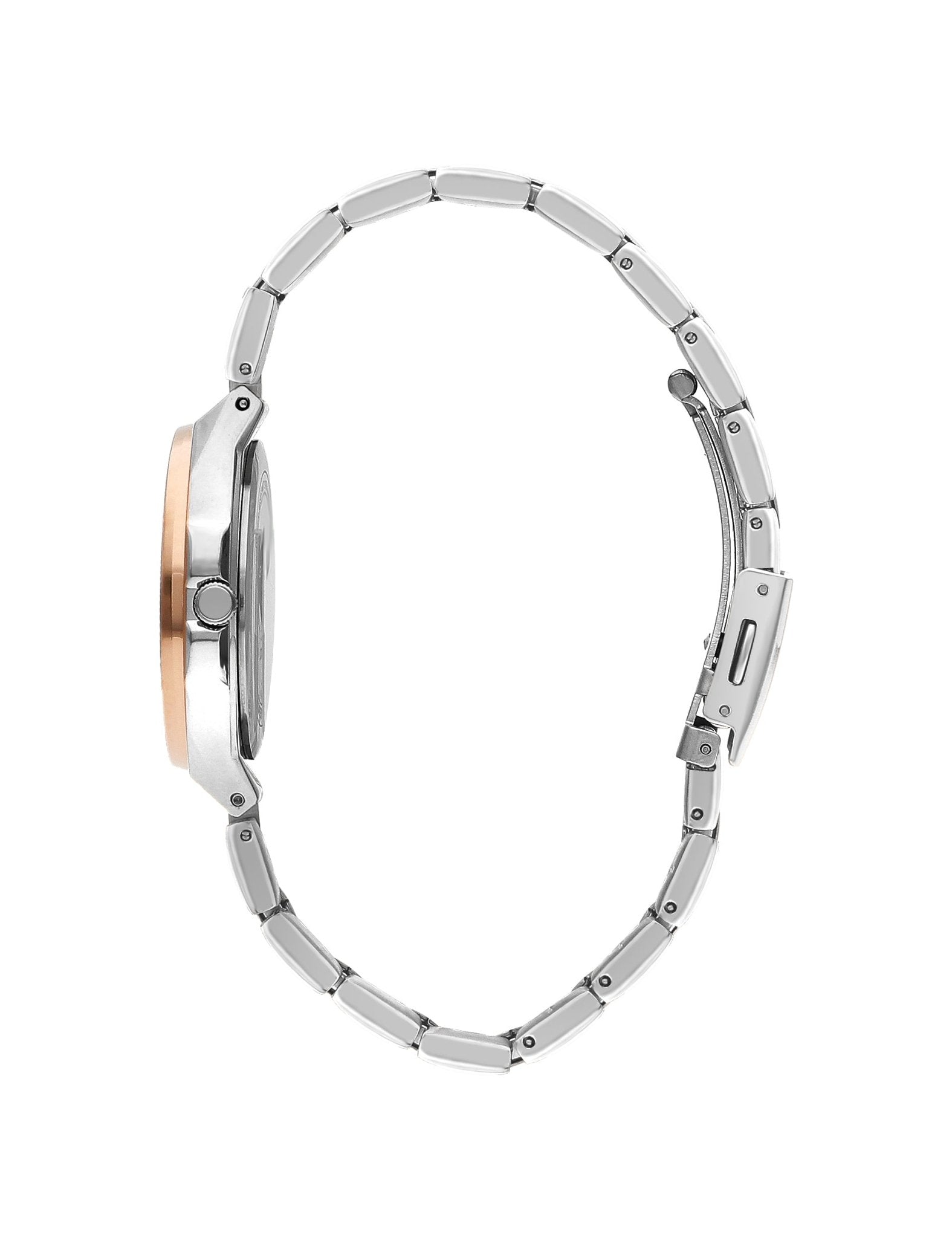 Lee Cooper LC07844.530 Ladies Super Metal Silver/Rose Gold Watch - Zamana.pk