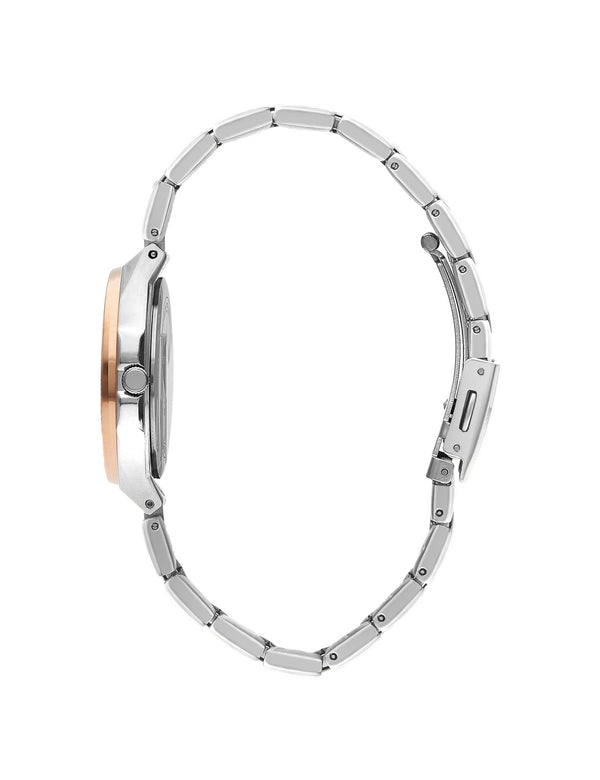 Lee Cooper LC07844.530 Ladies Super Metal Silver/Rose Gold Watch - Zamana.pk