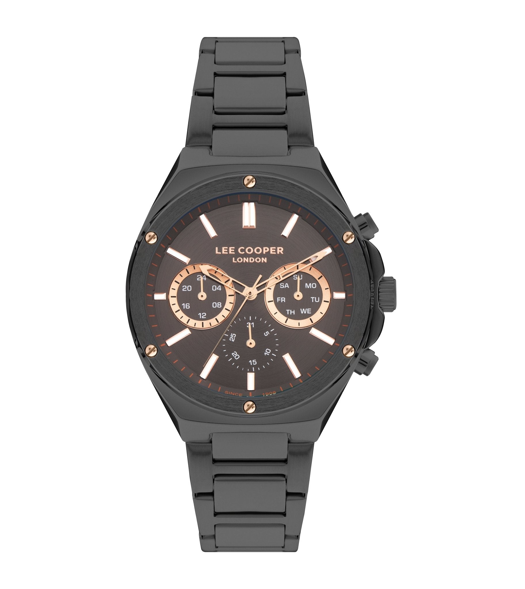 Lee Cooper LC07845.060 Gent Super Metal Gun Watch - Zamana.pk