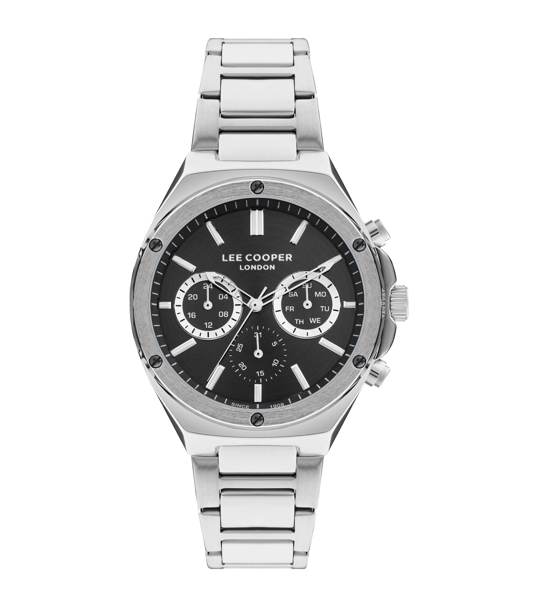 Lee Cooper LC07845.350 Gent Super Metal Silver Watch - Zamana.pk Main image
