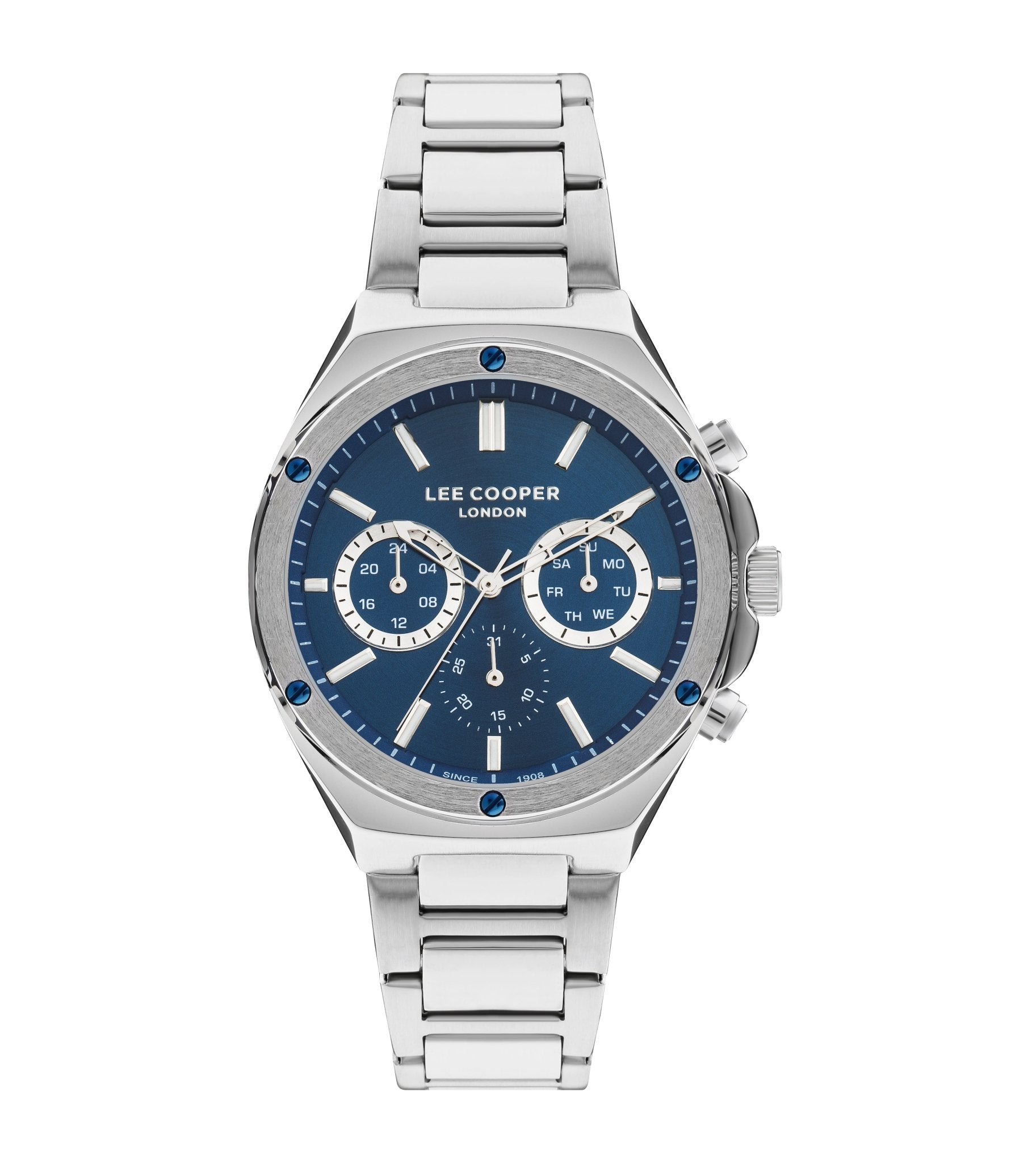 Lee Cooper LC07845.390 Gent Super Metal Silver Watch - Zamana.pk Main image