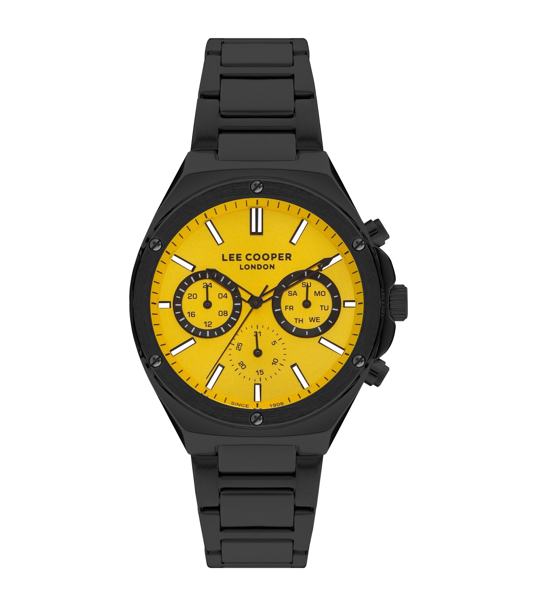 Lee Cooper LC07845.610 Gent Super Metal Black Watch - Zamana.pk Main image