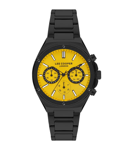 Lee Cooper LC07845.610 Gent Super Metal Black Watch - Zamana.pk