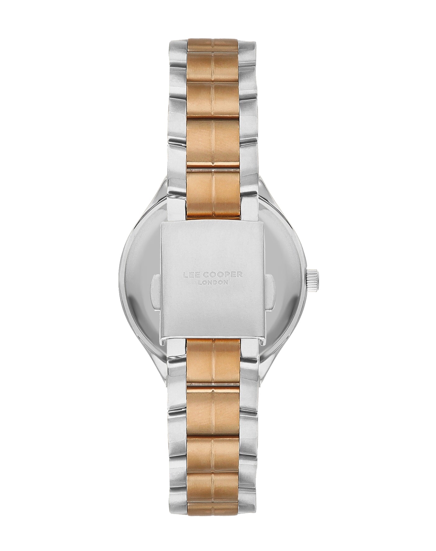 Lee Cooper LC07850.530 Women's Super Metal Silver/Rose Gold Watch - Zamana.pk