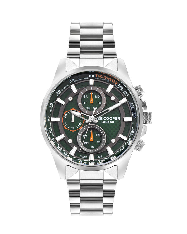 Lee Cooper LC07852.370 Men's Super Metal Silver Multifunction Watch - Zamana.pk