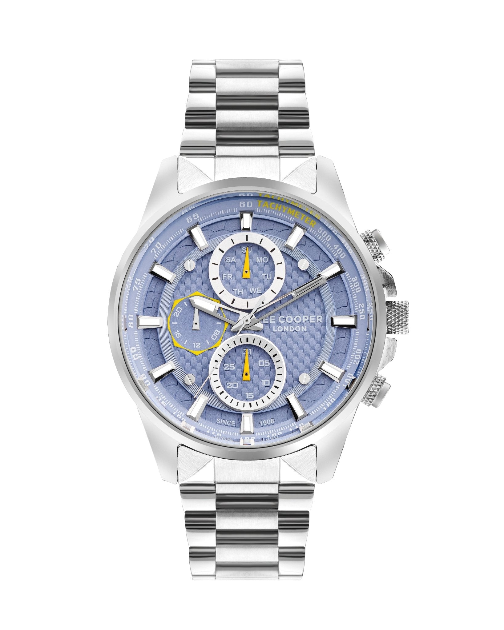 Lee Cooper LC07852.390 Men's Super Metal Silver Multifunction Watch - Zamana.pk