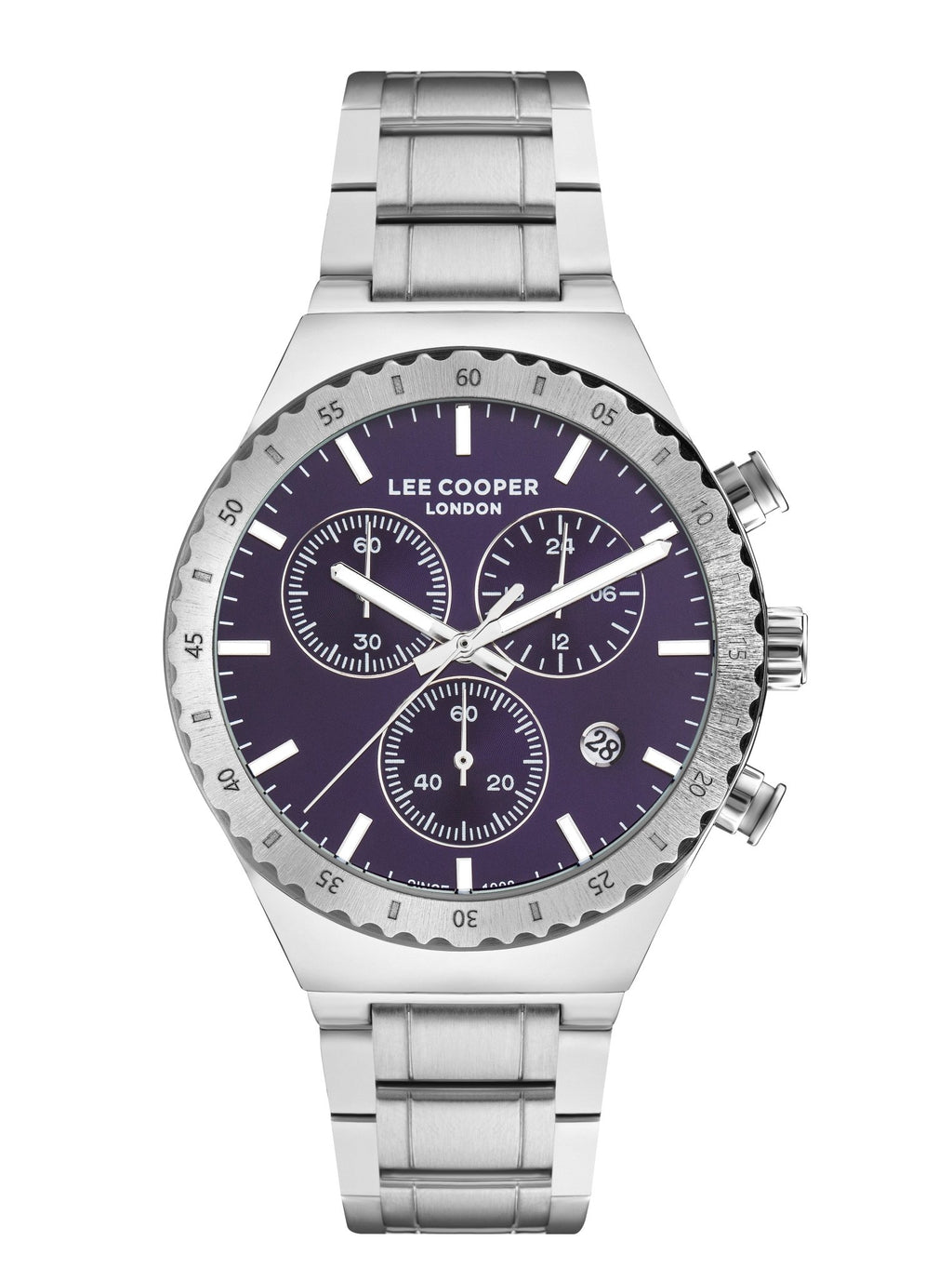 Lee Cooper LC07853.080 Men's Super Metal Silver Multifunction Watch - Zamana.pk