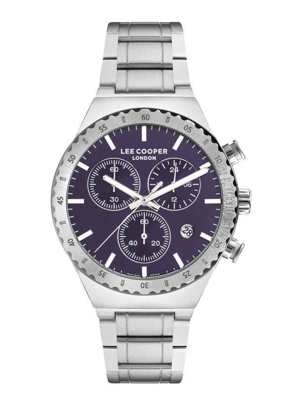 Lee Cooper LC07853.080 Men's Super Metal Silver Multifunction Watch - Zamana.pk