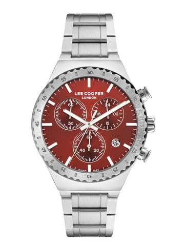Lee Cooper LC07853.388 Men's Super Metal Silver Multifunction Watch - Zamana.pk