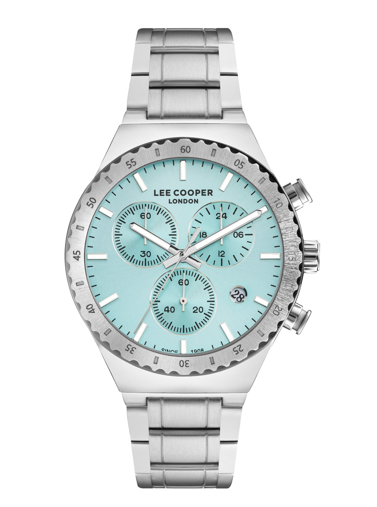 Lee Cooper LC07853.390 Men's Super Metal Silver Multifunction Watch - Zamana.pk