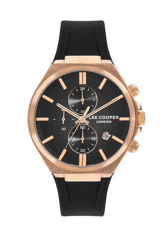 Lee Cooper LC07854.451 Men's Super Metal Rose Gold Multifunction Watch - Zamana.pk
