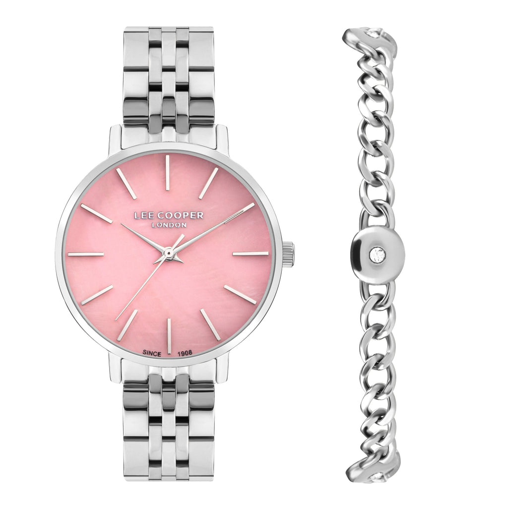 Lee Cooper LC07857.380 Women's Super Metal Silver Watch - Zamana.pk